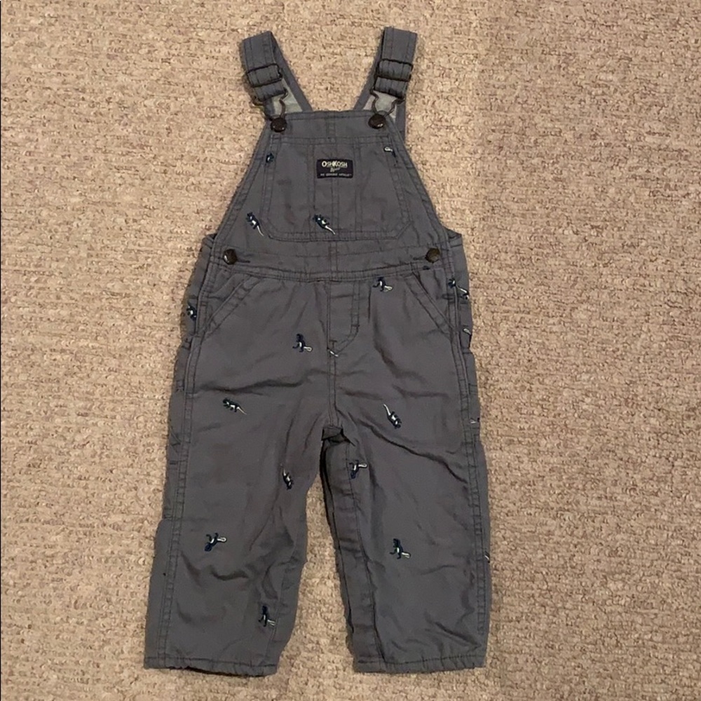 Oshkosh B’gosh dinosaur overalls